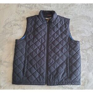 Hawke & Co Men's XL Blue Quilted Puffer Vest Gorpcore Layer Jacket ULTRA LIGHT